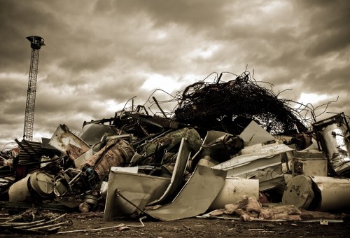 Recycling materials from builders waste clearance